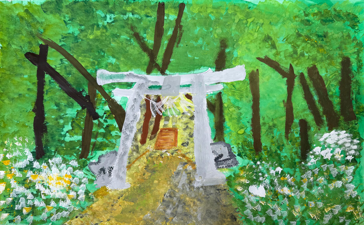 森の中の神社